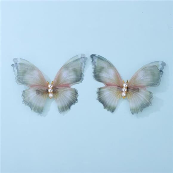 ✨ Vintage Pearl Hair Clip | Elegant Fabric Barrette | Chic Hair Accessory - Picture 4 of 5